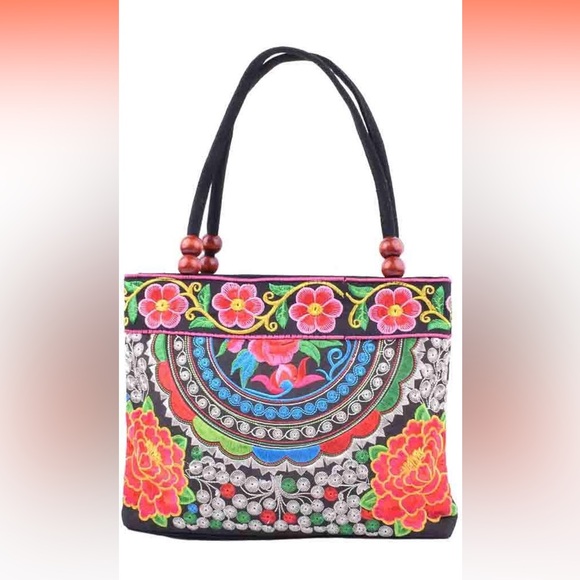 Handbags - Small Embroidered Handbag